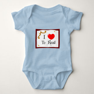 I Love To Read Baby Bodysuit