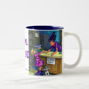 I Love to Read Book Check Out Mug