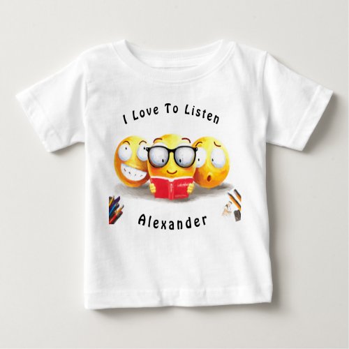 I Love To Read Books Reader Baby T_Shirt