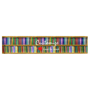 I love to read Books Thunder_Cove Desk Name Plate
