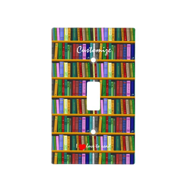 I love to read Books  Thunder_Cove Light Switch Cover (Front)