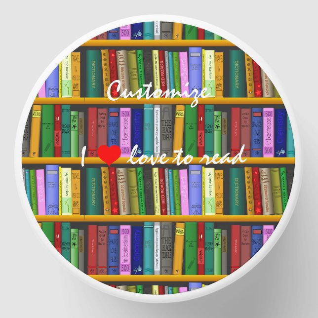 I love to read Books  Thunder_Cove Mini Candle Favors (Front)