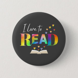 I Love To Read Button