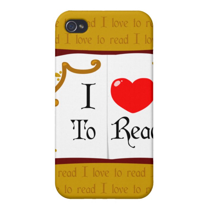 I Love To Read iPhone 4/4S Cover