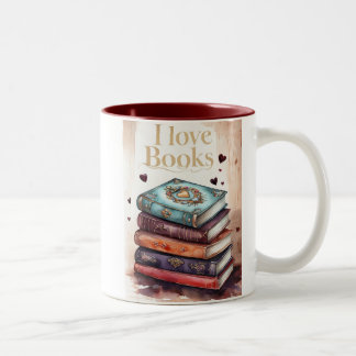 I love to read Mok Two-Tone Coffee Mug