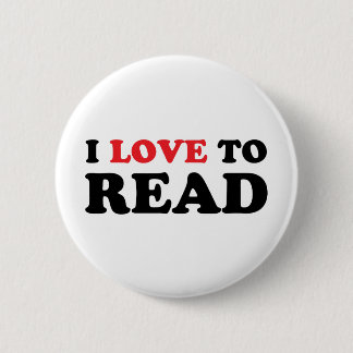 I Love To Read Pinback Button