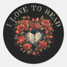I Love to Read: Roses, Heart & Book