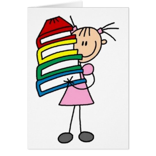 I Love To Read Stick Figure Cards (Front)