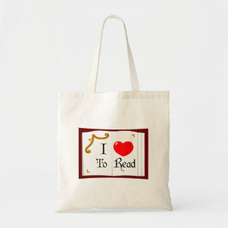 I Love To Read Tote Bag