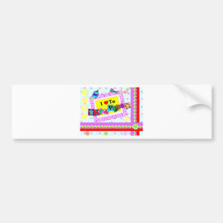 I Love to Scrapbook Bumper Sticker
