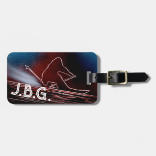 I Love to Ski Luggage Tag