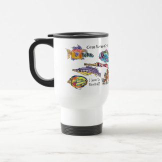 I Love to Snorkel Fun Cartoon Fish Mug