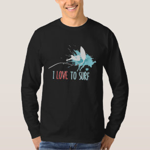 I Love To Surf Graphic T-Shirt