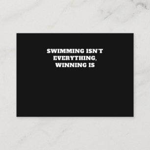 I Love To Swim Art Design Swimming Quote Gift Idea Enclosure Card