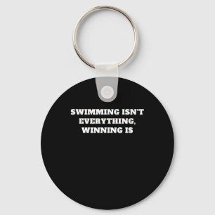 I Love To Swim Art Design Swimming Quote Gift Idea Keychain