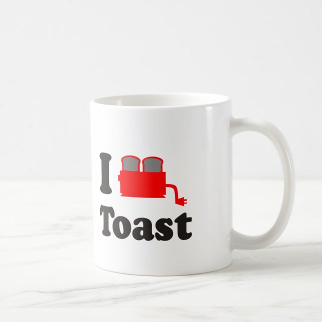 I Love Toast Coffee Mug (Right)