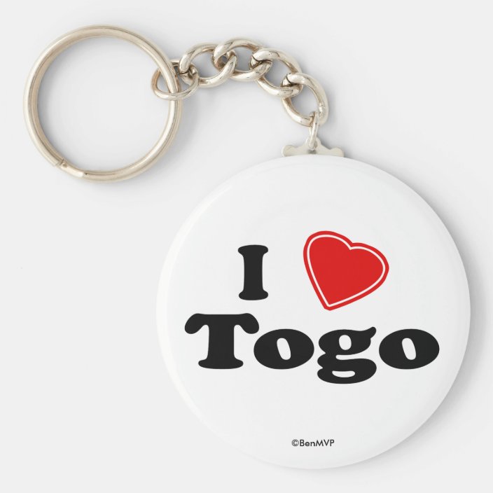 I Love Togo Keychain