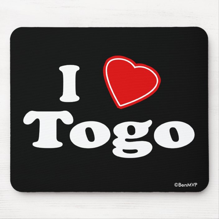 I Love Togo Mouse Pad