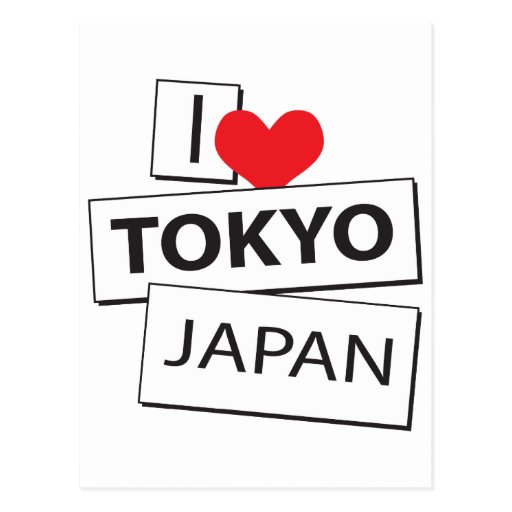 I Love Tokyo Japan Postcard | Zazzle