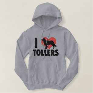 I Love Tollers Embroidered Shirt (Hoodie)