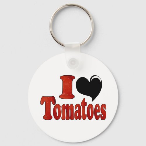 I Love Tomatoes Keychain