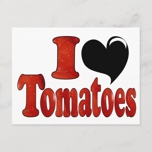 I Love Tomatoes Postcard (Front)