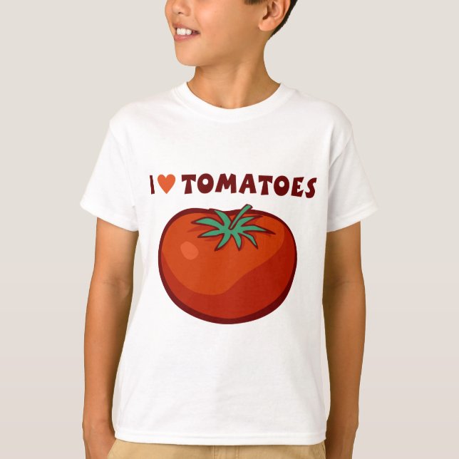 I Love Tomatoes T-Shirt (Front)