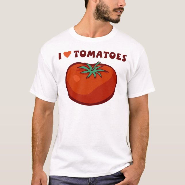 I Love Tomatoes T-Shirt (Front)