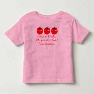 I love tomatoes! toddler t-shirt