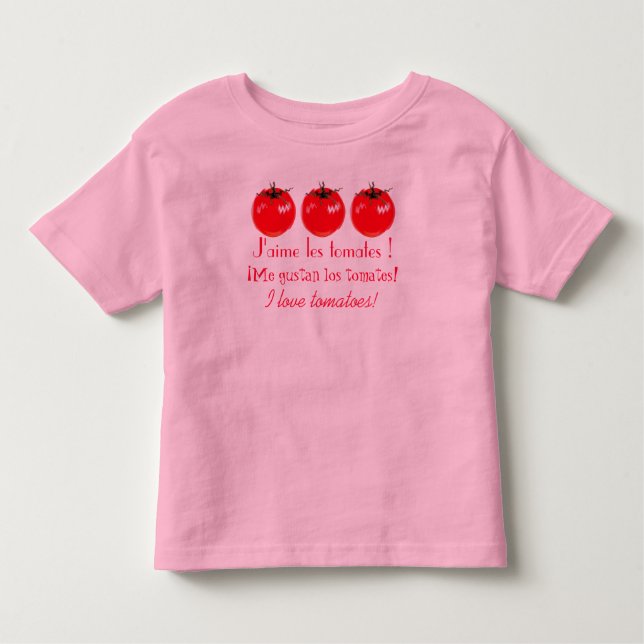 I love tomatoes! toddler t-shirt (Front)