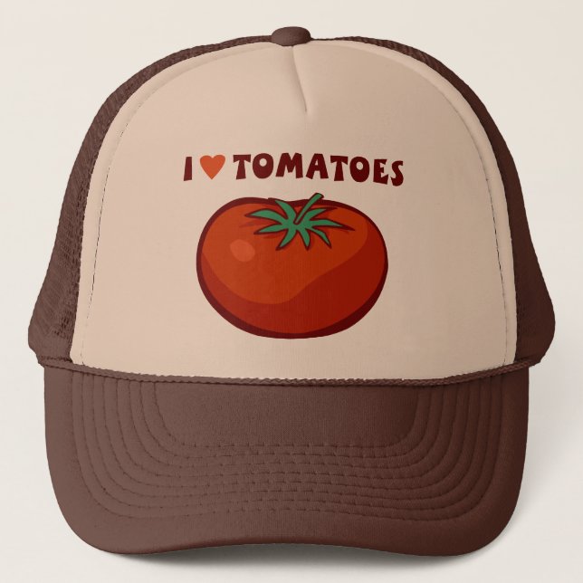 I Love Tomatoes Trucker Hat (Front)