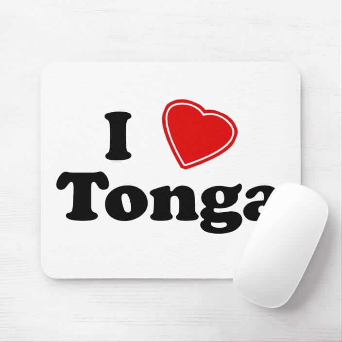 I Love Tonga Mousepad