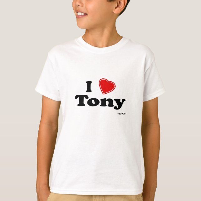 I Love Tony T-Shirt (Front)