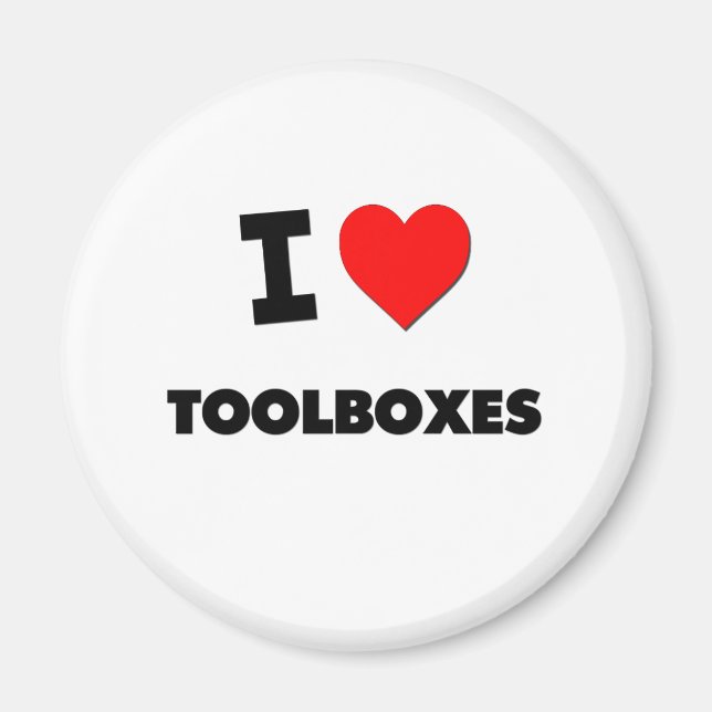 I love Toolboxes Magnet (Front)
