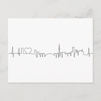 I love Toronto in an extraordinary ecg style Postcard