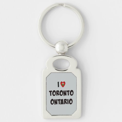 I Love Toronto Ontario Keychain