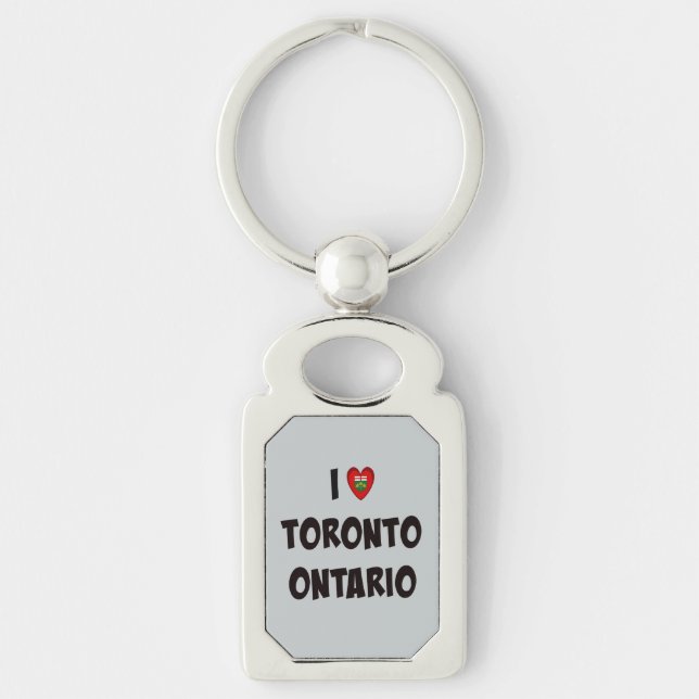 I Love Toronto, Ontario Keychain (Front)