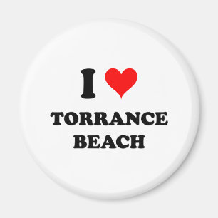 I Love Torrance Beach California Magnet