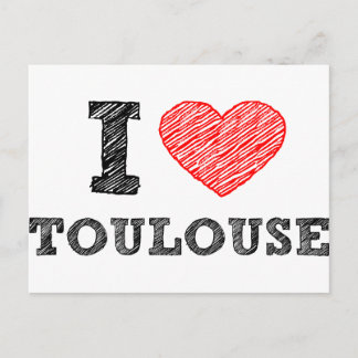 I Love Toulouse Postcard