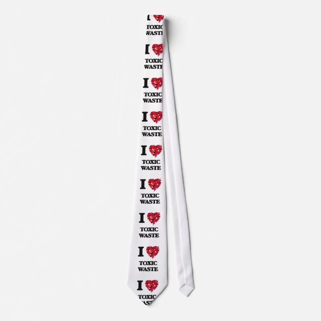 I love Toxic Waste Neck Tie (Front)