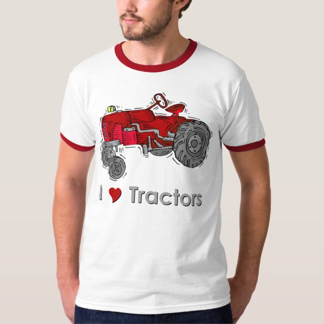I Love Tractors t-shirt (Front)