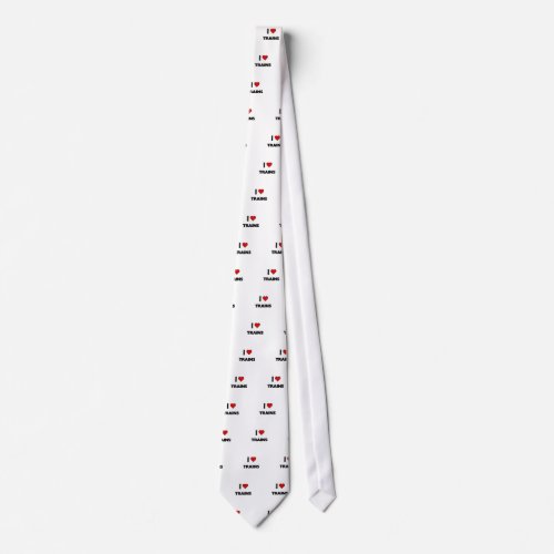 I love trains neck tie