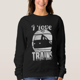 I Love Trains Railway Sweatshirt