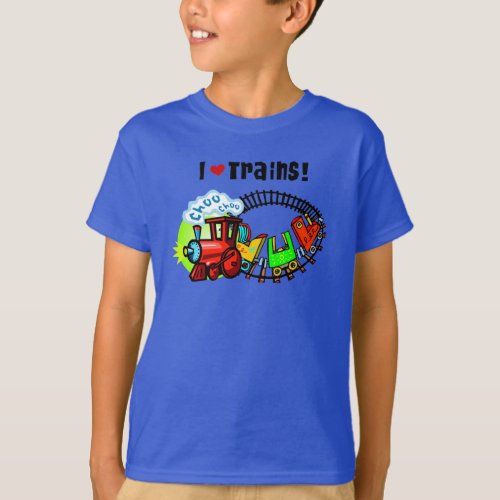 I Love Trains T_Shirt