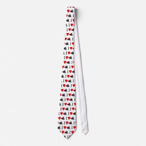 I Love Trains Tie