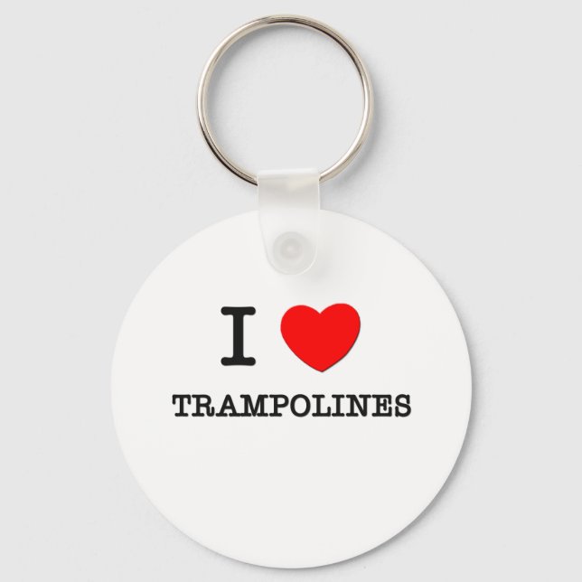 I Love Trampolines Keychain (Front)