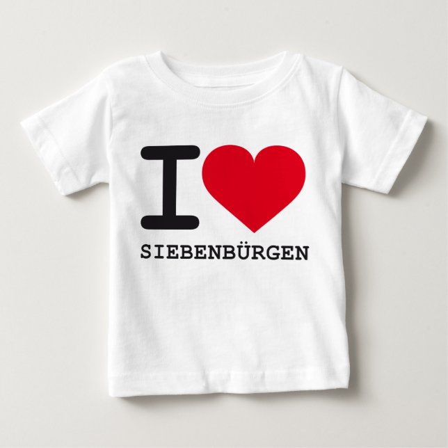 I Love Transylvania Baby T-Shirt (Front)