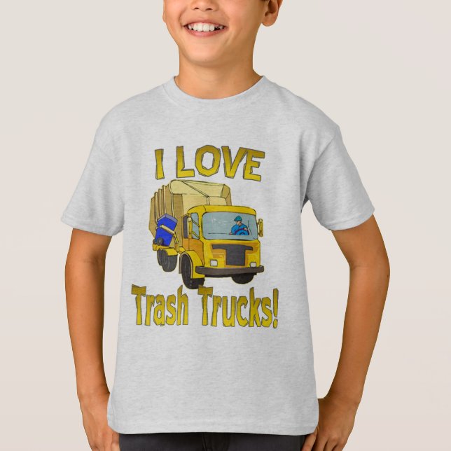 I love trash trucks garbage truck shirt (Front)