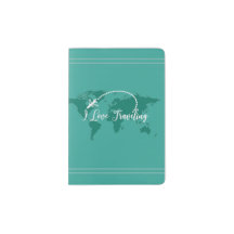 I love traveling Passport Holder