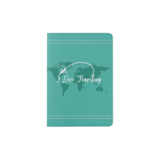 I love traveling Passport Holder